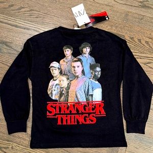 NWT Zara Boys STRANGER THINGS Eleven & Crew Flames Long Sleeve T-Shirt 8